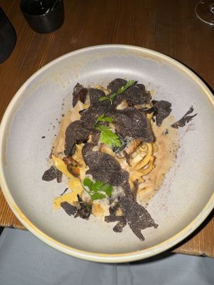 Truffle pasta   at BOKAN 37 in London