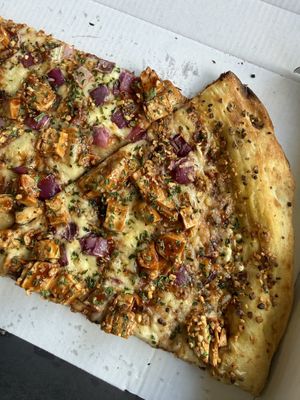 Vegan BBQ Chicken slice  at Mikey's Late Night Slice - Dayton in Dayton
