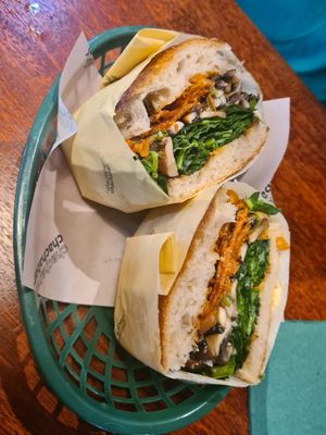 Azitsuke Mushroom Sando at Chacha Bar in Adelaide