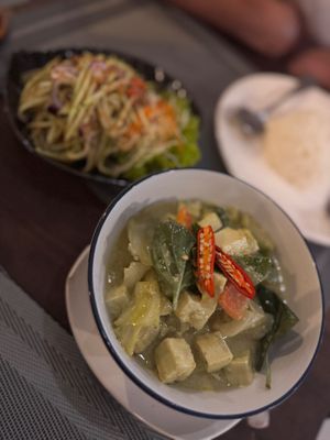 green curry with tofu  at Phad Thai Rock n Roll in Krabi