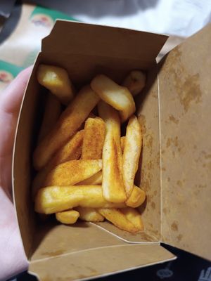 Chips with Peri Peri seasoning at Nando's - Bethnal Green in East London