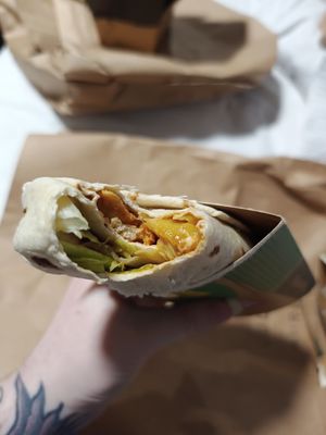 Great imitator wrap with pineapple at Nando's - Bethnal Green in East London