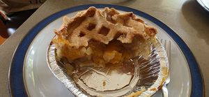 Generous filling in the peach pie at Cherry Pie - American Dessert Pies in Melbourne