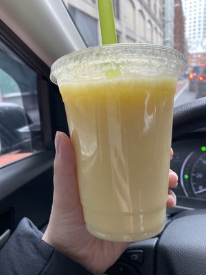 Mango tea at My Thai Vegan Cafe in Boston