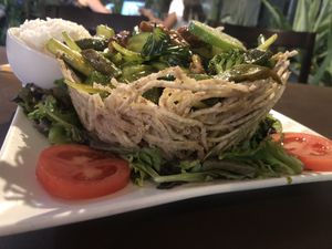 Bird nest special at My Thai Vegan Cafe in Boston
