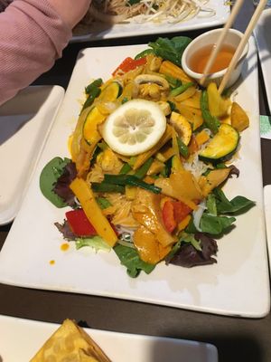 Curry of unknown origin of delight at My Thai Vegan Cafe in Boston