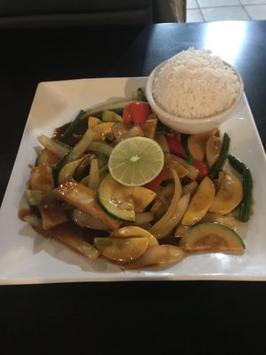 Tom Yum Tow-Hoo at My Thai Vegan Cafe in Boston