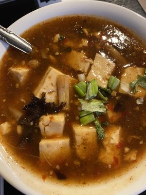 Hot and Sour Soup at My Thai Vegan Cafe in Boston