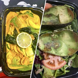 Avocado Medley w/ Yellow Curry  at My Thai Vegan Cafe in Boston