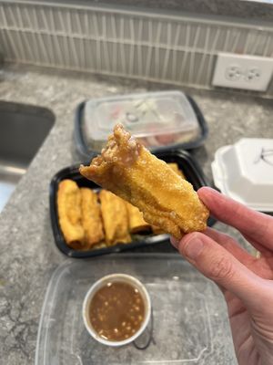 Tofu Cigar Bite  at My Thai Vegan Cafe in Boston