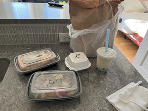 Boba Tea and Various Vegan Dishes  at My Thai Vegan Cafe in Boston