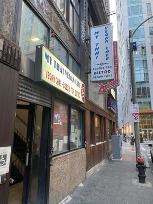 Hello  at My Thai Vegan Cafe in Boston