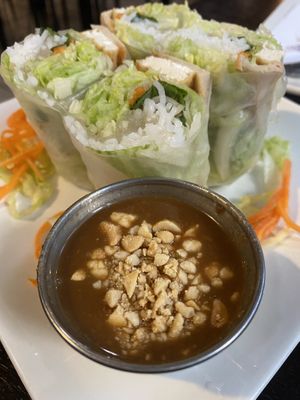 Summer rolls  at My Thai Vegan Cafe in Boston