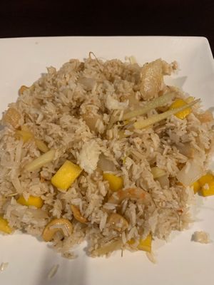 mango fried rice   at My Thai Vegan Cafe in Boston