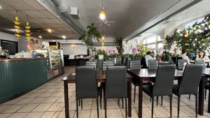 Restaurant Interior at My Thai Vegan Cafe in Boston