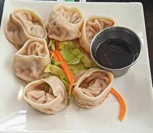 Steamed dumplings. Unbelievable tasty. 10/10!!  at My Thai Vegan Cafe in Boston