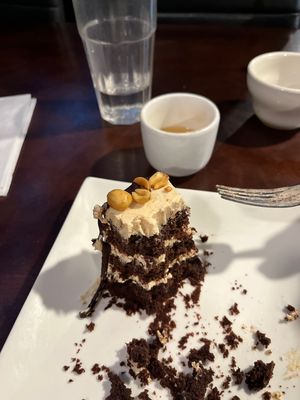 Chocolate peanut butter cake 🤤  at My Thai Vegan Cafe in Boston