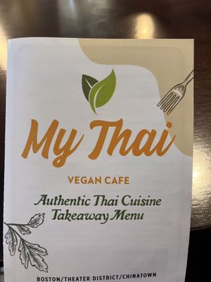   at My Thai Vegan Cafe in Boston
