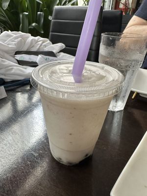 Taro flavored bubble tea!  at My Thai Vegan Cafe in Boston