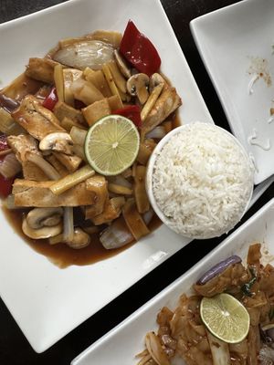 Garlic tofu  at My Thai Vegan Cafe in Boston