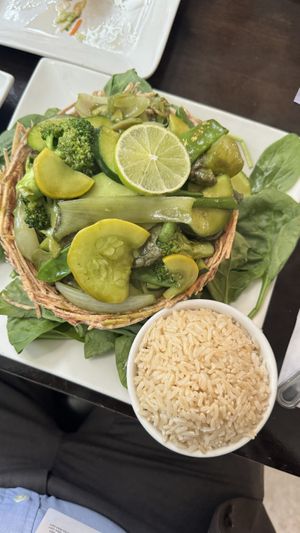 Birds nest - edible nest!  at My Thai Vegan Cafe in Boston