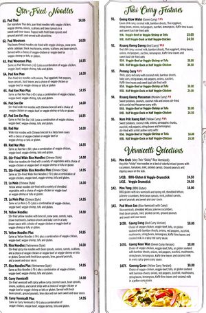  at My Thai Vegan Cafe in Boston