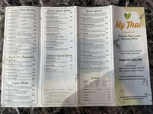   at My Thai Vegan Cafe in Boston