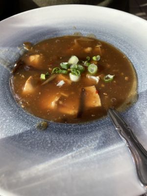 Sweet and sour soup  at My Thai Vegan Cafe in Boston