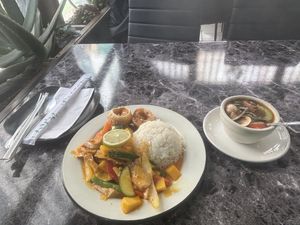 Mango Curry (lunch special: $13.50)  at My Thai Vegan Cafe in Boston