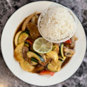 Lemongrass Chik'n  at My Thai Vegan Cafe in Boston