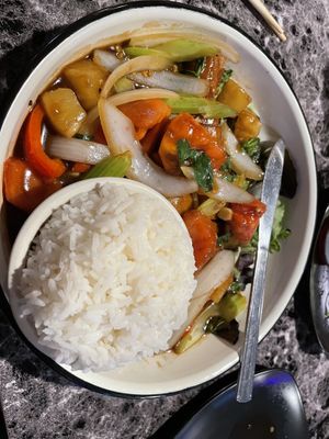 Tofu duck   at My Thai Vegan Cafe in Boston