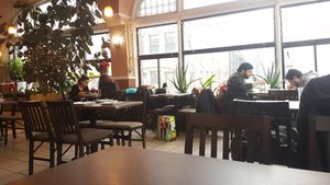 Very cosy at My Thai Vegan Cafe in Boston