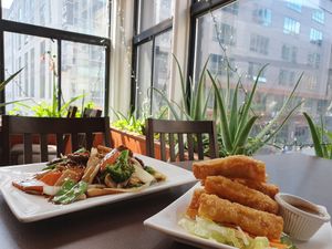 Big portions! at My Thai Vegan Cafe in Boston