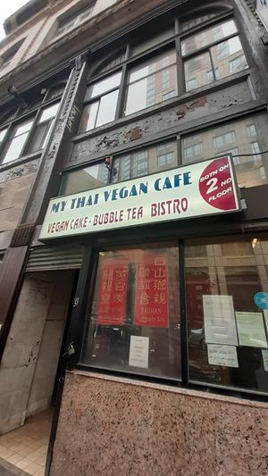 Exterior at My Thai Vegan Cafe in Boston