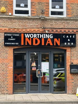 Outside of restaurant   at Worthing Indian Cafe & Bar in Worthing
