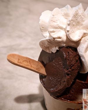 Chocolate and cookie cream at LaCrèma  in Paris