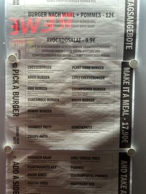 Speisekarte Mittags-Angebote  at Apple & Eve Vegan und tierisch lecker in Bremen