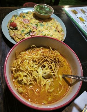 Khao Soi at J-DEE VEGAN in Chiang Mai