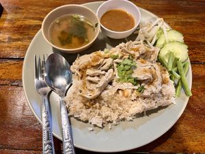 ‘Chicken’ rice   at J-DEE VEGAN in Chiang Mai