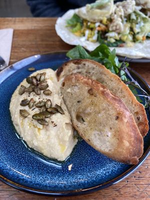 Hummus  at Heart & Soul in Newquay
