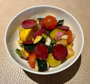 Grilled zucchini salad  at Sea Breeze Restaurant in Ras Al Khaimah