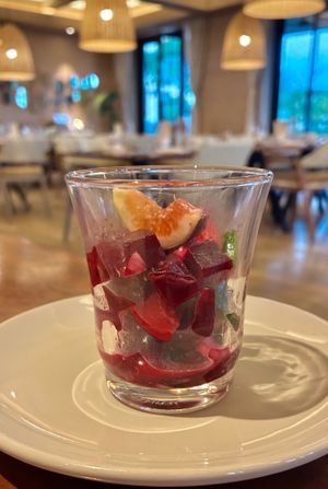 Mediterranean beetroot salad  at Sea Breeze Restaurant in Ras Al Khaimah