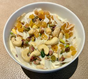 Homemade granola  at Sea Breeze Restaurant in Ras Al Khaimah