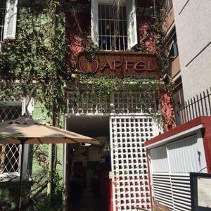restaurant front at Apfel in Sao Paulo