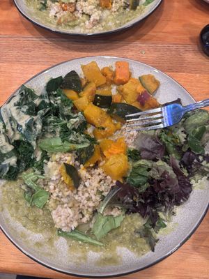   at Himalaya Vegan Organic Restaurant in New York City