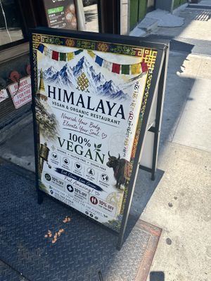   at Himalaya Vegan Organic Restaurant in New York City