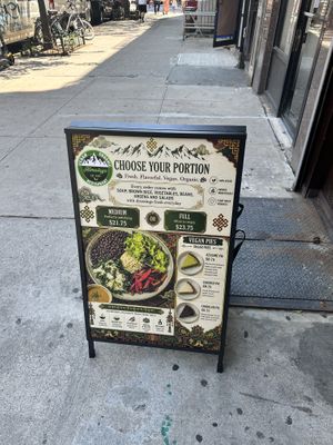   at Himalaya Vegan Organic Restaurant in New York City