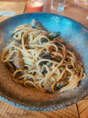 Vegan Mushroom Carbonara at Summerhouse in Wolverhampton