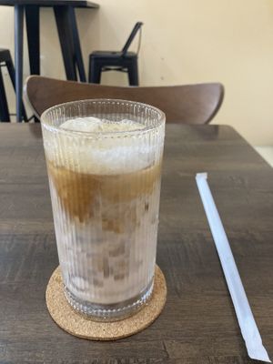 Latte  at Soul Vegan Café in Pulau Pinang