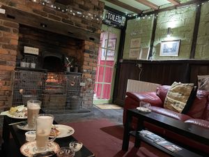Fireplace   at The Crosskeys Llanfyllin in Llanfyllin